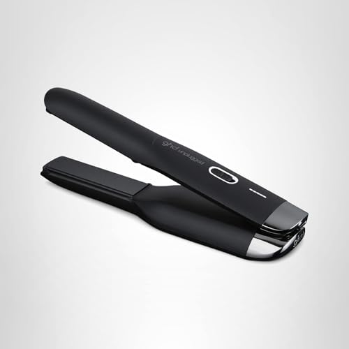 ghd Unplugged Styler - 1" Cordless Flat Iron Hair Straightener, Professional Travel Straightening Iron with Heat-Resistant Case, USB-C Charging for 20-Minutes of Use - Black
