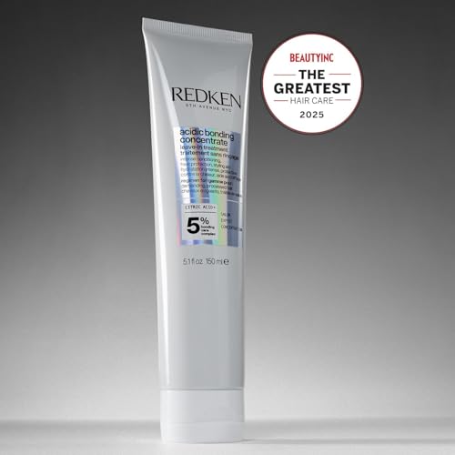 Redken Acidic Bonding Concentrate Leave In Conditioner - Hair Repair Treatment For Damaged Hair, Bond Building & Strengthening, Heat Protection