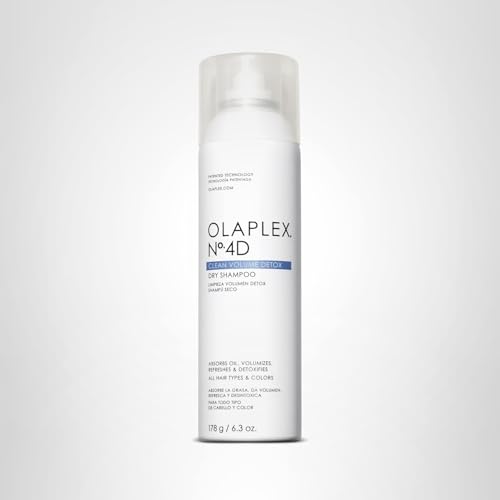 Olaplex Nº.4D Clean Weightless Volume Healthy Scalp Dry Shampoo: Absorbs Oils & Neutralizes Odor | No Powdery Residue | For Coily, Curly, Straight, and Wavy, 178 g / 6.3 Oz