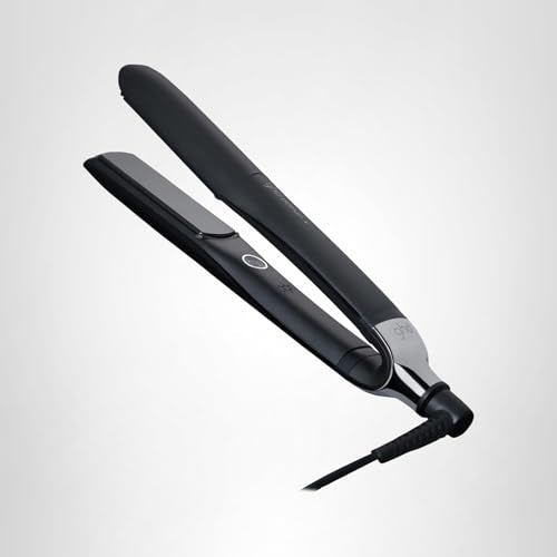 ghd Platinum+ Styler - 1" Flat Iron Hair Straightener, Professional Ceramic Hair Styling Tool for Stronger Hair, More Shine, & More Color Protection - Black