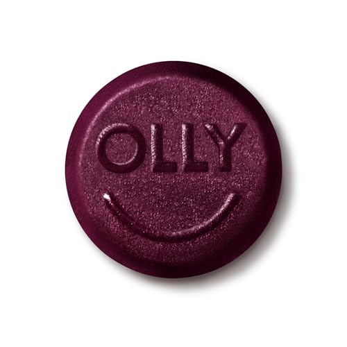 OLLY Extra Strength Daily Energy Gummy, Caffeine Free, 1000mcg Vitamin B12, CoQ10, Goji Berry, Adult Chewable Supplement, Berry Yuzu Flavor - 60 Count