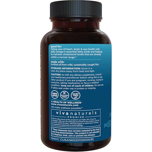Triple Strength Omega 3 Fish Oil Supplement for Men and Women – 2500 mg High-Potency, Easy-to-Absorb Re-esterified Triglyceride Form, Pescatarian-Friendly DPA EPA DHA Omega 3 Supplement, 180 Softgels