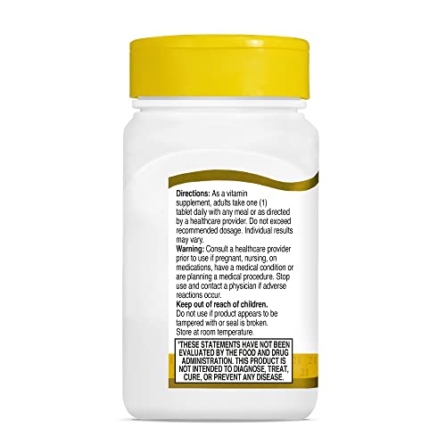 21st Century Healthcare, B Complex Plus Vitamin C, Tablets 100 Count (Pack of 1)