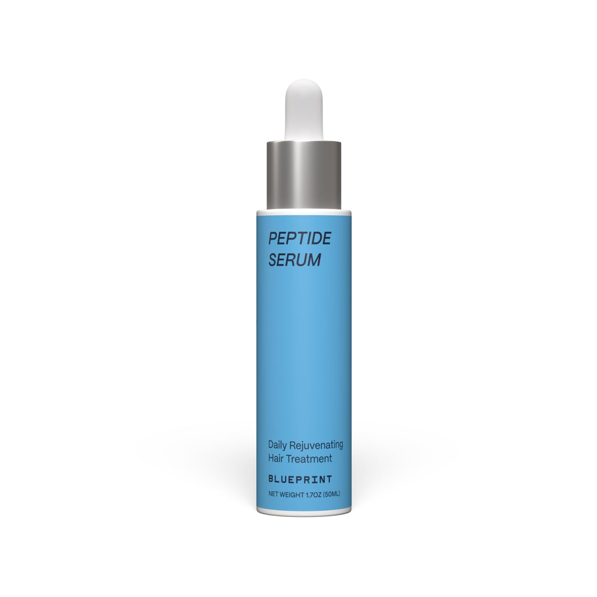 Blueprint Bryan Johnson Hair Peptide Serum – 8 Peptide Scalp Treatment with Caffeine & Curcumin – Fragrance Free Scalp Serum for Thicker, Fuller Hair – Lightweight Leave-In Formula (50 mL)