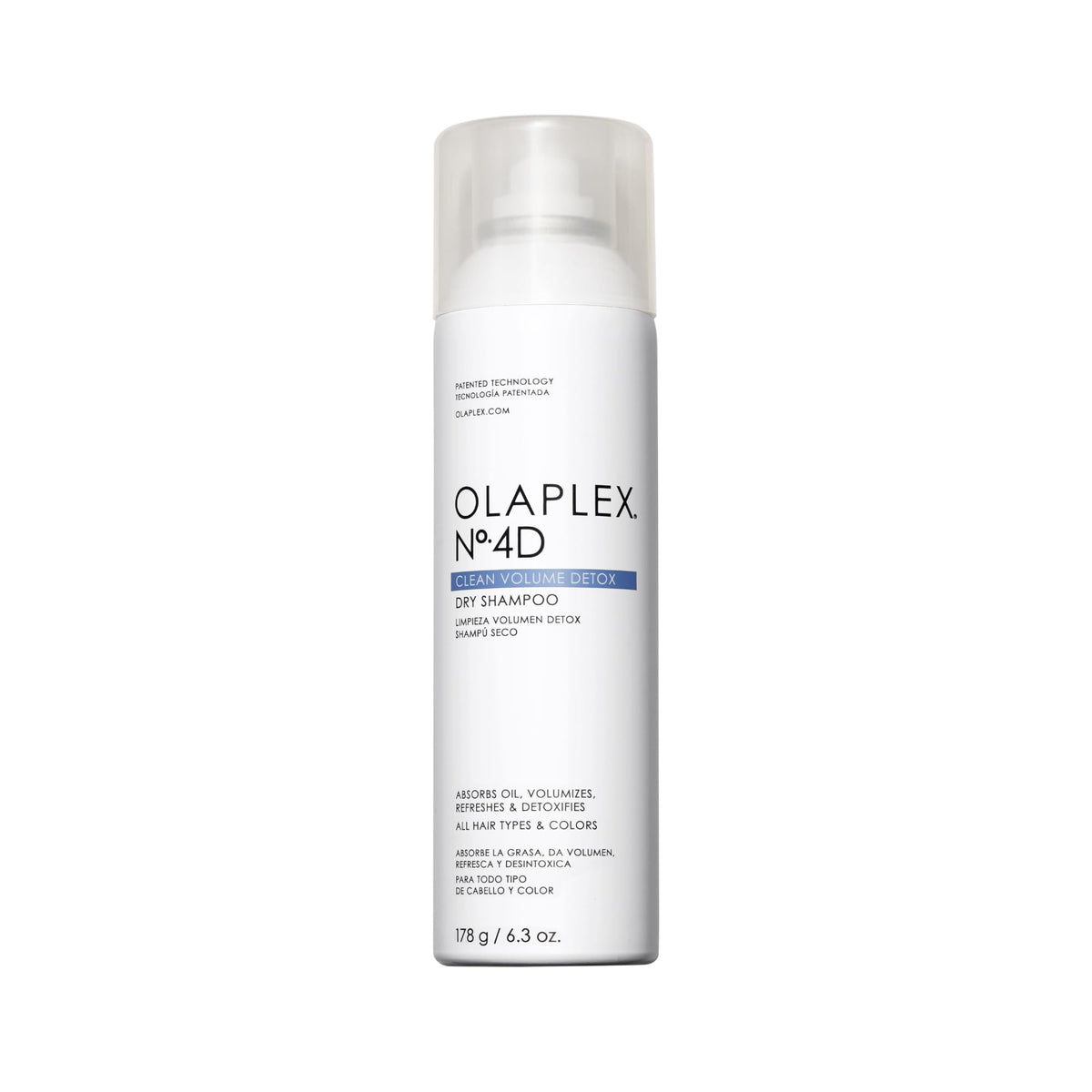 Olaplex Nº.4D Clean Weightless Volume Healthy Scalp Dry Shampoo: Absorbs Oils & Neutralizes Odor | No Powdery Residue | For Coily, Curly, Straight, and Wavy, 178 g / 6.3 Oz