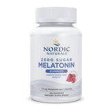Nordic Naturals Zero Sugar Melatonin Gummies, Raspberry - 60 Gummies - 1.5 mg Melatonin - Great Taste - Restful Sleep, Antioxidant Support - Non-GMO, Vegan - 60 Servings