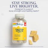 Solaray Calcium Citrate 1000mg - Chelated Calcium Supplement - Supports Bone Strength and Healthy Teeth - Easy to Digest - Vegan - 68 Servings, 275 VegCaps