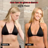 b.tan Ultra Dark Self Tanner Mousse | Too Tan - Best, 1 Hour Express Sunless Tanning Foam, Gold Bronzing Glow, No Fake Tan Smell, Face & Body, Vegan, Cruelty & Paraben Free, 6.7 Fl Oz