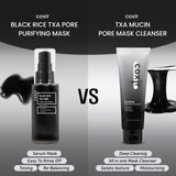 Coxir TXA Black Rice Pore Mask – Korean 3-in-1 Wash-Off Mask Serum| Pore Purifying, Blackhead Care, Hydrating, Skin Toning Treatment with TXA & Black Rice |Vegan K-beuaty Face Mask [50ml/1.69 fl.oz]