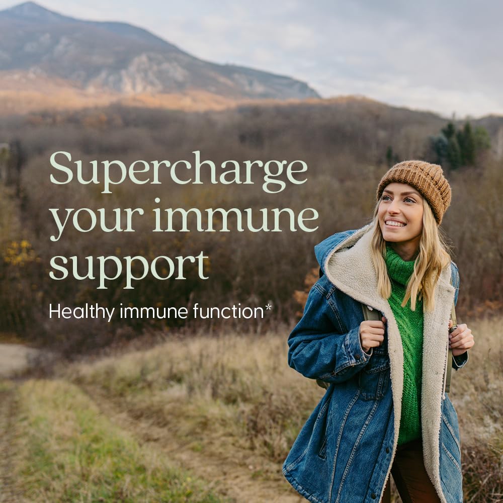 New Chapter® Vitamin C Immune Defense Supplement + Elderberry – Excellent Source of Vitamin C, One Daily Tablet for Healthy Immune Support, Made with Organic Herbs, Non-GMO, Gluten Free, 30 ct