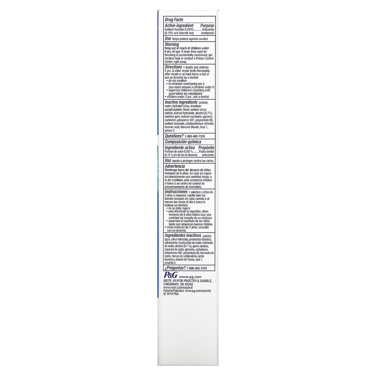 Crest + Scope Outlast Complete Whitening Toothpaste, Mint, 5.4 oz