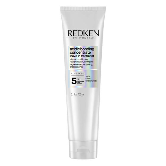 Redken Acidic Bonding Concentrate Leave In Conditioner - Hair Repair Treatment For Damaged Hair, Bond Building & Strengthening, Heat Protection
