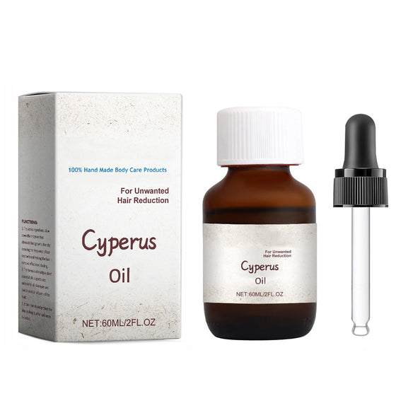 JHKED Cyperus Oil - 60ml Natural Cyperus Rotundus For Hair Removal, Moisturizing & Soothing Cyperus Oil For Reducing Body Hair Growth, Ideal for All Skin Types