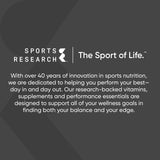Sports Research® Omega-3 Fish Oil 1250 - Triple Strength Fish Oil Supplement from Wild Alaska Pollock - MSC Certified Sustainable · Non-GMO · Soy Free - 180 Softgel Capsules