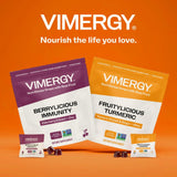 Vimergy NutriDense Fruitylicious Turmeric + Ginger Chewables (300mg Turmeric Extract, 22mg Silica, 10mg Ginger per Serving) Vegan, No Artificial Sweeteners, Mobility Support, 30 Servings (60 Count)