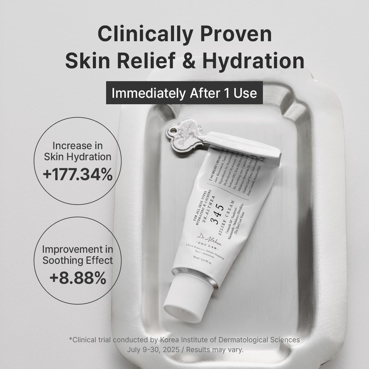 Dr.Althea 345 Relief Cream | Daily Face Moisturizer for Soothing Recovery and Blemish Care with PDRN & Niacinamide | Korean Vegan Skincare for All Skin Types, 1.69 Fl Oz (Ver.2 - Pack of 1)