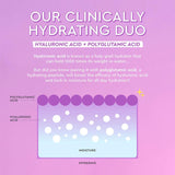 Glow Recipe Plum Plump Hyaluronic Acid Face Cream Moisturizer, Korean Moisturizer for Dry Skin, Plumping + Firming Hydration, Polyglutamic Acid + Peptides, Refillable (50ml)