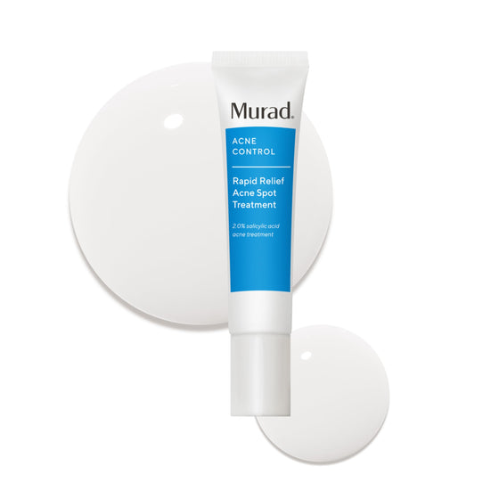 Murad Rapid Relief Acne Spot Treatment – Acne Control Max Strength 2% Salicylic Acid Invisible Gel Spot Solution for Fast Acne Relief - Reduces Blemish Size and Redness Within 4 Hours, 0.5 Oz