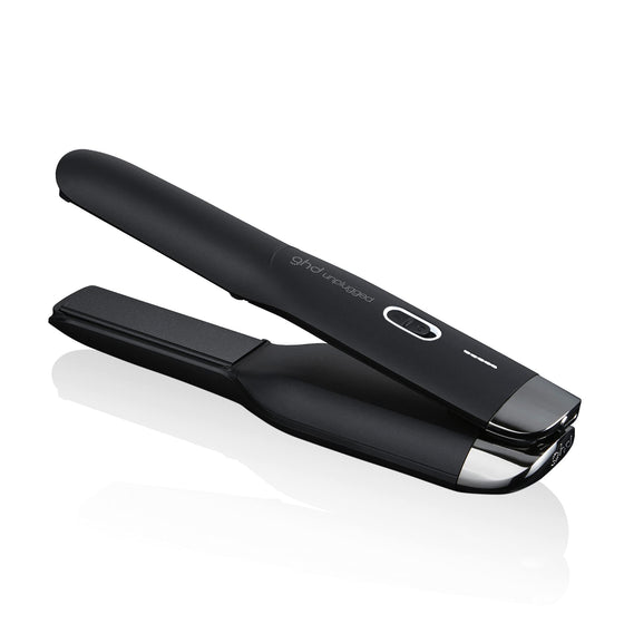 ghd Unplugged Styler - 1" Cordless Flat Iron Hair Straightener, Professional Travel Straightening Iron with Heat-Resistant Case, USB-C Charging for 20-Minutes of Use - Black