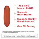 Qunol Ubiquinol CoQ10 200mg Softgels, Powerful Antioxidant for Heart and Vascular Health, Essential for Energy Production, Natural Supplement Active Form of CoQ10, 120ct Softgels