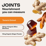Vimergy NutriDense Fruitylicious Turmeric + Ginger Chewables (300mg Turmeric Extract, 22mg Silica, 10mg Ginger per Serving) Vegan, No Artificial Sweeteners, Mobility Support, 30 Servings (60 Count)