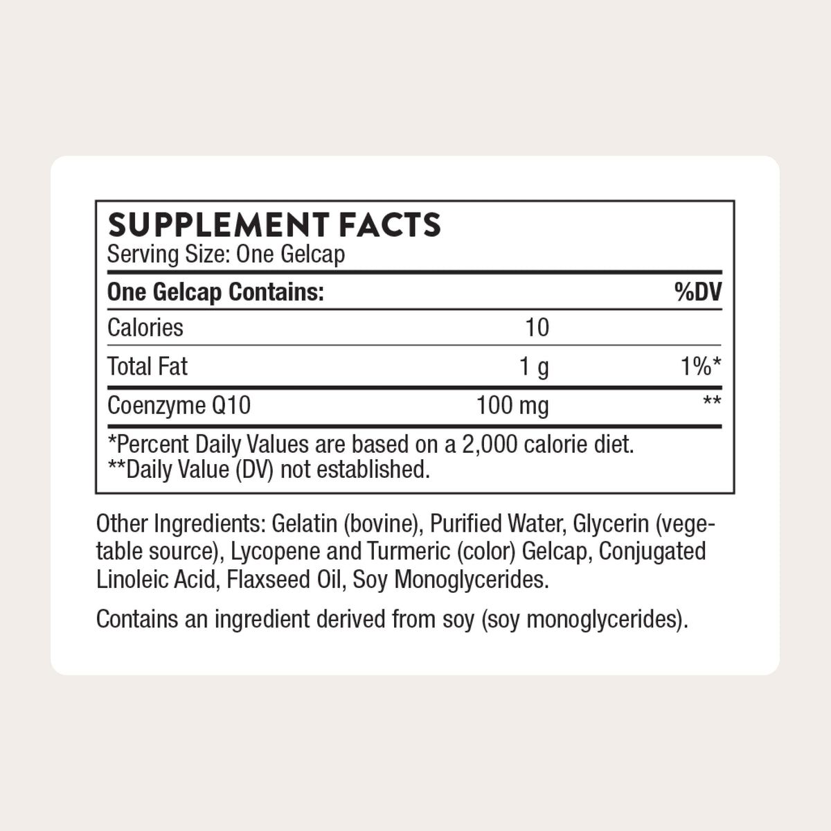 THORNE - CoQ10-100mg Optimally Absorbed Ubiquinone Supplement - Support Heart Health, Brain Function, Cellular Energy Production & Healthy Aging* - Gluten-Free, Dairy-Free - 60 Servings