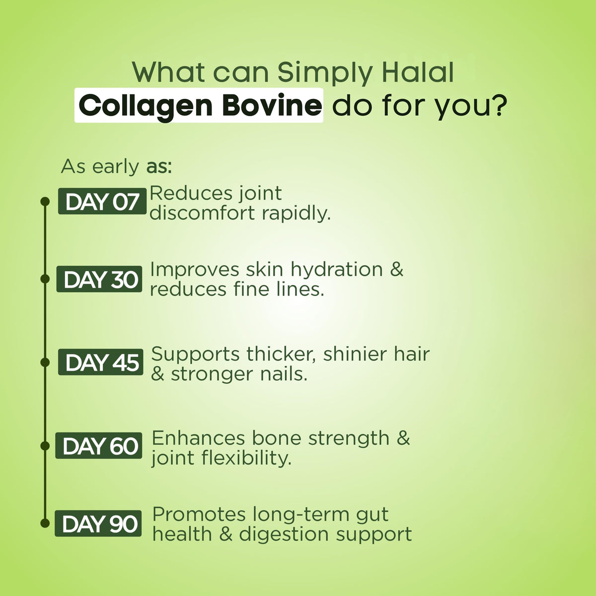 Simply Halal Collagen Bovine Powder, Halal-Certified, Type I & III Grass-Fed Collagen Peptides, Unflavored, 16g Protein/Serving, Hair Skin Joint & Digestive Support, Women & Men, 25 Servings (16OZ)