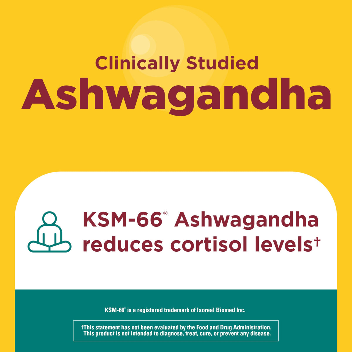 Nature Made Ashwagandha KSM 66 + Reishi Mushroom Capsules, Stress Relief Blend Ashwagandha and Mushroom Supplement, 60 Capsules, 30 Day Supply