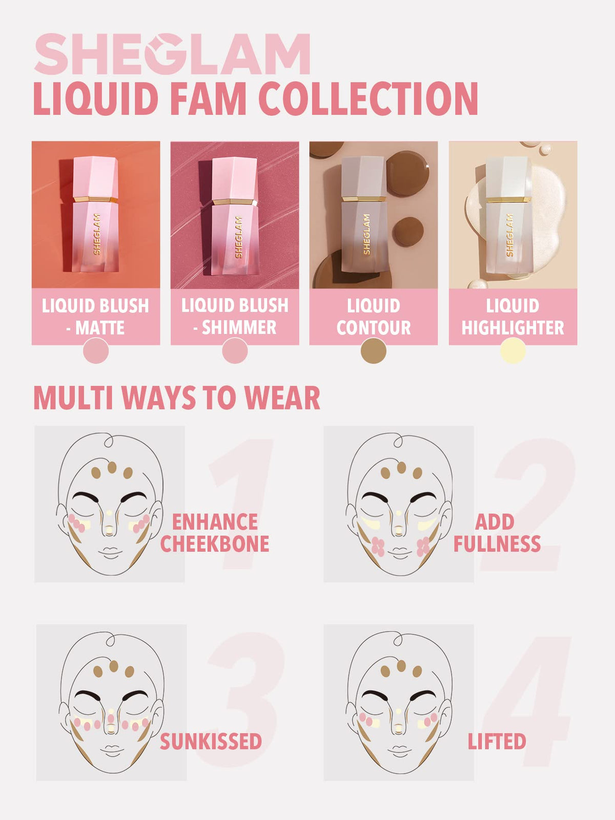 SHEGLAM Color Bloom Liquid Blush Makeup for Cheeks Matte Finish - On Point