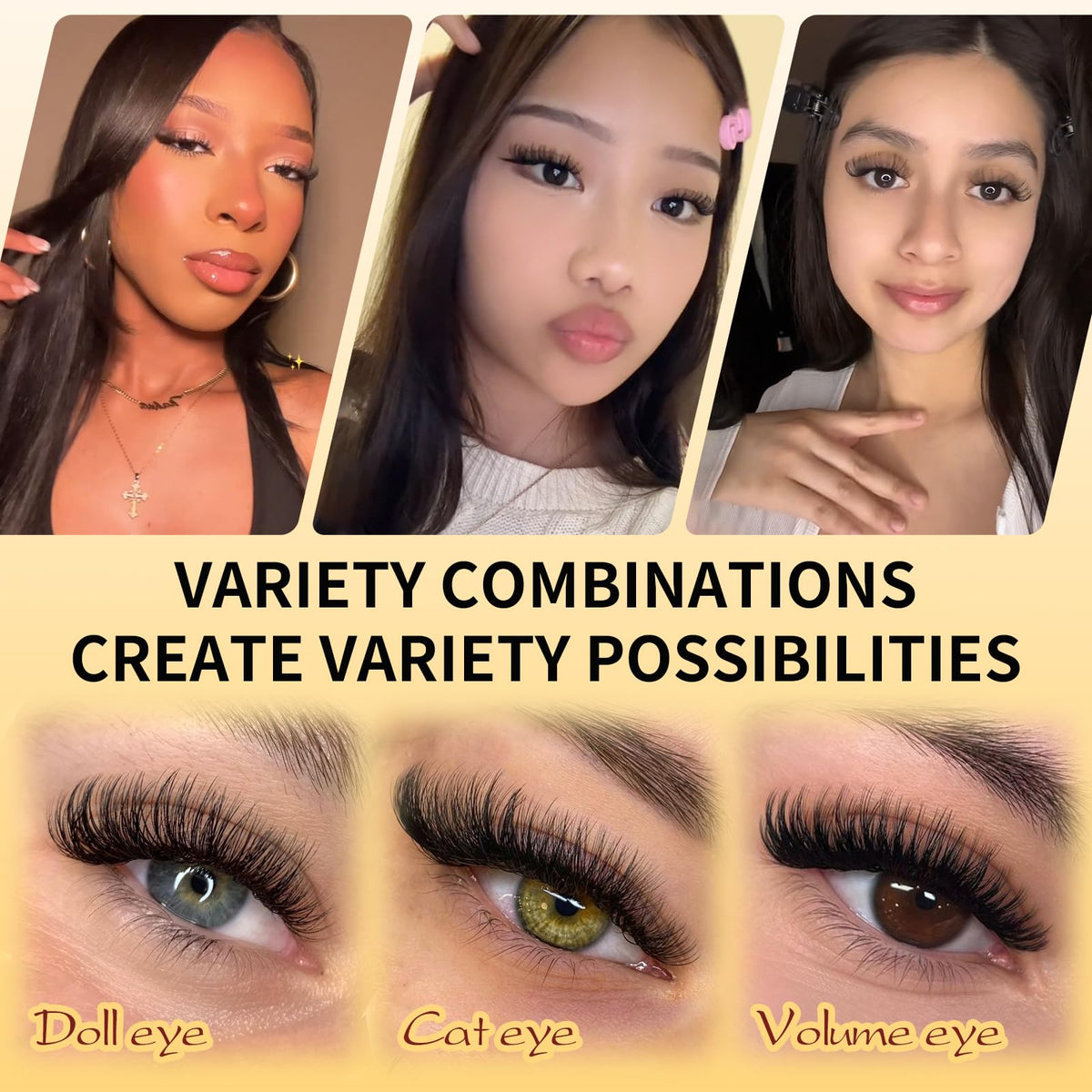 QUEWEL Lash Clusters Kit, 320 Pcs 30D+40D Lash Cluster Eyelash Extensions 9-16mm Lash Clusters Wispy Kit with Eyelash Clusters Bond and Seal Glue Remover Tweezers (30D+40D Kit)