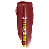 NYX PROFESSIONAL MAKEUP Fat Oil Slick Click, Lightweight, Buildable, Pigmented Vegan Lip Balm - In A Mood