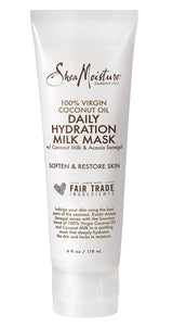 100% Virgin Coconut Oil Daily Hydration Milk Mask by Shea Moisture for Unisex - 4 oz Mask
