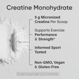 Sports Research Creatine Monohydrate - Gain Lean Muscle, Improve Performance and Strength and Support Workout Recovery - 5 g Micronized Creatine - 35.27 oz