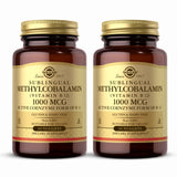 Solgar Methylcobalamin (Vitamin B12) 1000 mcg - 60 Nuggets, Pack of 2 - Supports Energy Metabolism - Non-GMO, Vegan, Gluten Free, Dairy Free, Kosher - 120 Total Servings