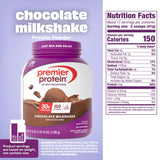 Premier Protein Powder, Chocolate Milkshake, 30g Protein, No Added Sugar, 100% Whey Protein, Keto Friendly, Soy & Gluten Free, 24.5 oz (17 Servings)