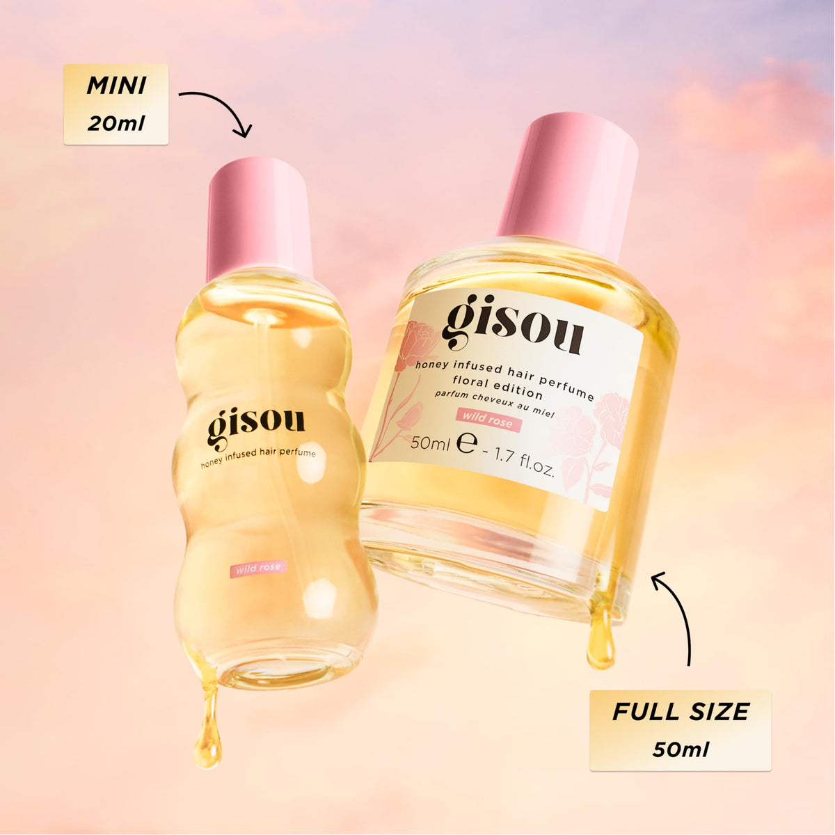 Gisou Honey Infused Hair Perfume 1.7 Fl Oz (1.7 Fl Oz, WildRose)