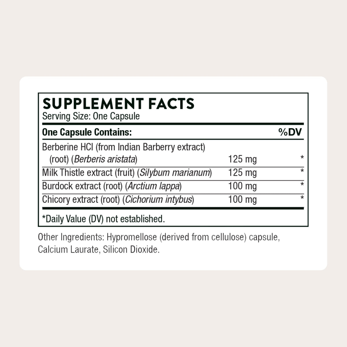 THORNE - Liver Cleanse - Milk Thistle & Berberine Supplement with Burdock & Chicory Extracts - Herbal Blend Supports the Liver’s Natural Detoxification Function* - Third-Party Certified - 60 Capsules