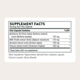 THORNE - Liver Cleanse - Milk Thistle & Berberine Supplement with Burdock & Chicory Extracts - Herbal Blend Supports the Liver’s Natural Detoxification Function* - Third-Party Certified - 60 Capsules