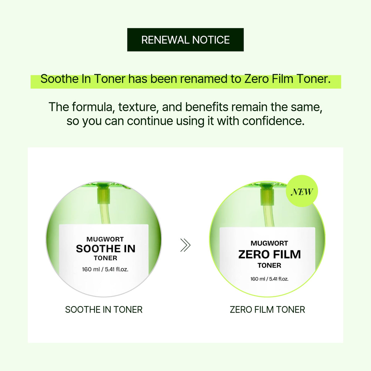 Orien Mugwort Zero Film Toner 5.41 fl.oz. 160ml ㅣpH5.5 Calming, Soothing, Hydrating Spray Toner
