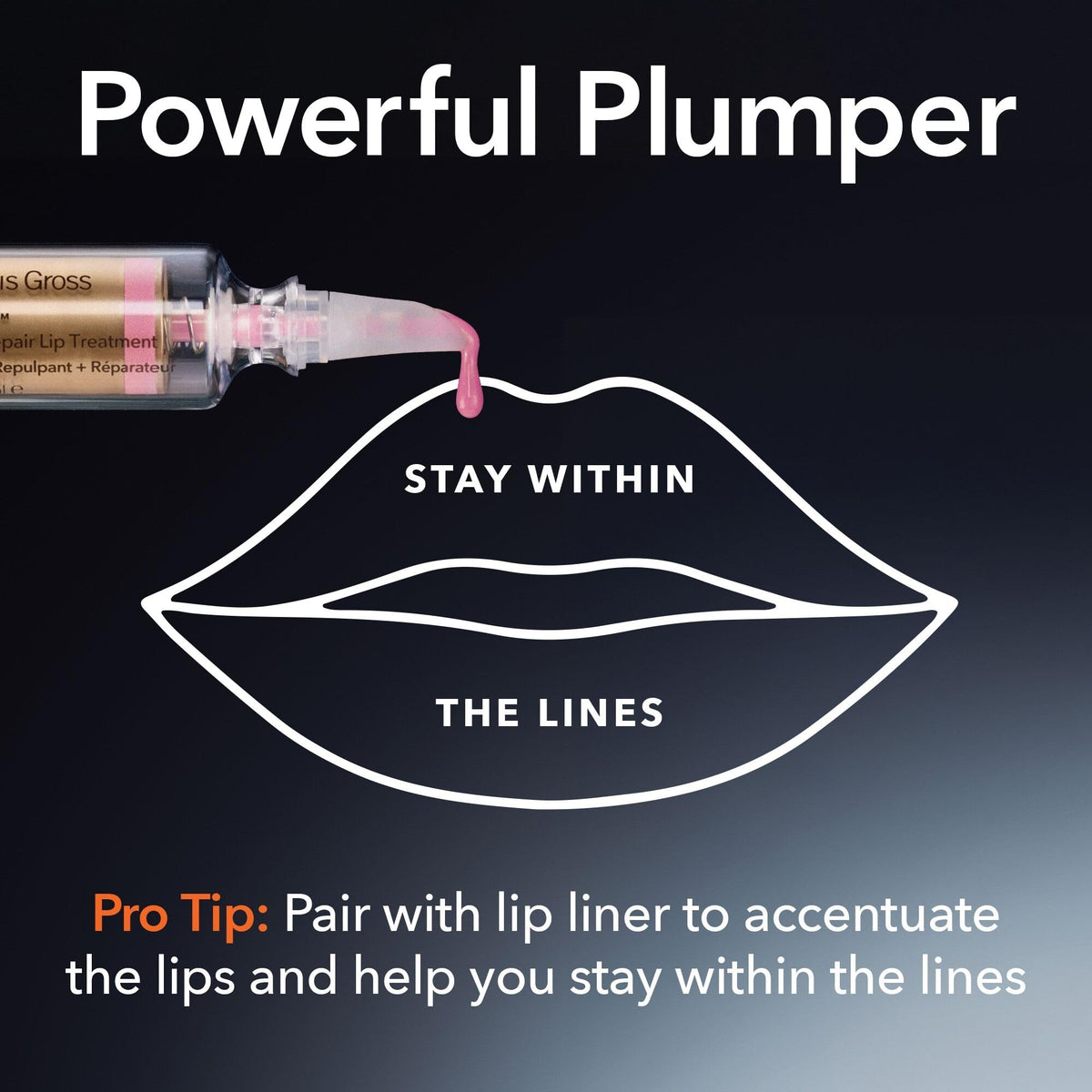 Dr Dennis Gross DermInfusions Plump + Repair Tinted Lip Treatment, Clear - Visibly Plumps & Defines Lips with Hyaluronic Acid & Peptides - Repairs Moisture Barrier - 10 mL
