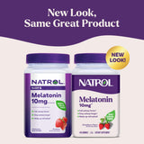 Natrol Melatonin Gummies, Sleep Support for Adults, Melatonin 10 mg, 140 Strawberry-Flavored, Up to 70 Days