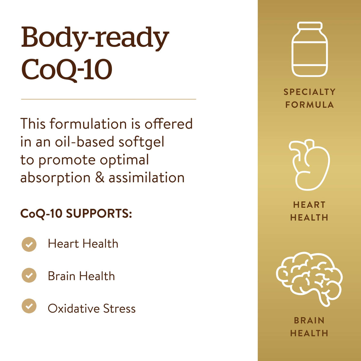 Solgar Megasorb CoQ-10 100 mg, 90 Softgels - Supports Healthy Aging - Coenzyme Q10 Supplement - Enhanced Absorption - Non-GMO, Gluten Free, Dairy Free - 90 Servings