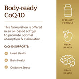 Solgar Megasorb CoQ-10 100 mg, 90 Softgels - Supports Healthy Aging - Coenzyme Q10 Supplement - Enhanced Absorption - Non-GMO, Gluten Free, Dairy Free - 90 Servings