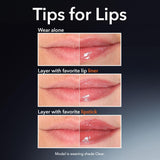 Dr Dennis Gross DermInfusions Plump + Repair Tinted Lip Treatment, Clear - Visibly Plumps & Defines Lips with Hyaluronic Acid & Peptides - Repairs Moisture Barrier - 10 mL