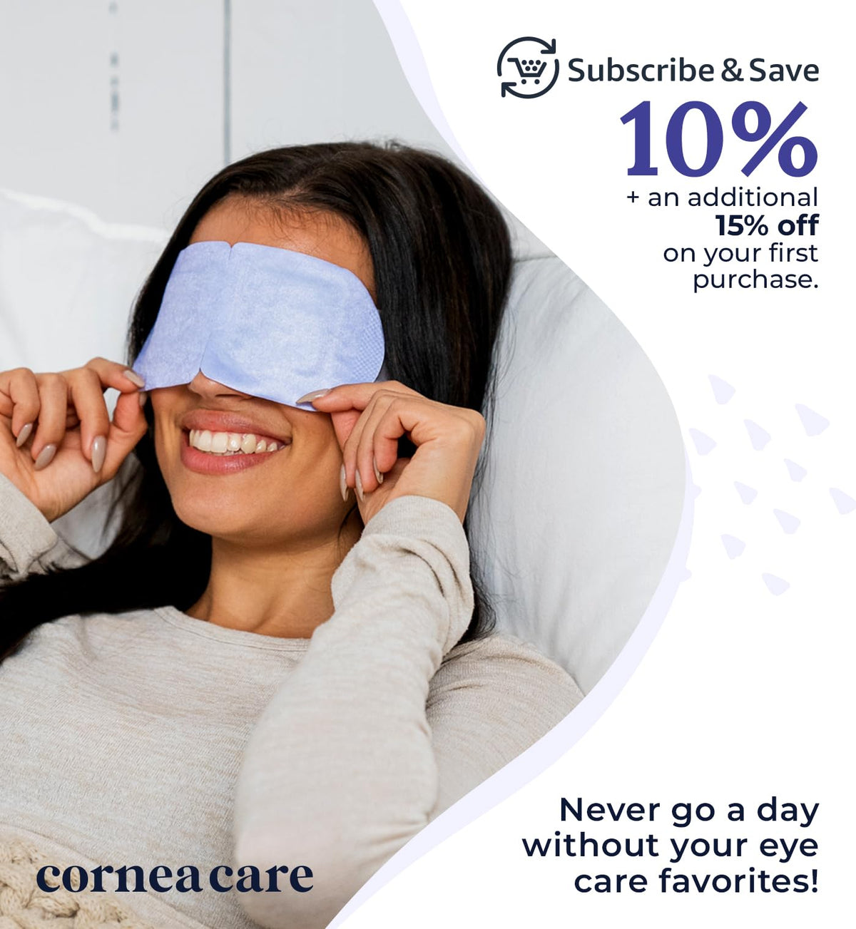 CorneaCare Rest: Self Heating Warm Compress for Dry Eyes | Heated Eye Mask for Fast Relief | Steam Mask for Stye Care | No Microwave or Washcloth Needed | Travel Ready Warm Compress | 30 Count