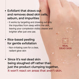 Dr.Melaxin Peel Shot Glow Black Rice Peeling Ampoule 80ml, Dead Skin Gentle Exfoliating Ampoule with Rice Water Extract, AHA BHA, Niacinamide, Daily Skin Texture Care, All Skin Types, Korean Skincare
