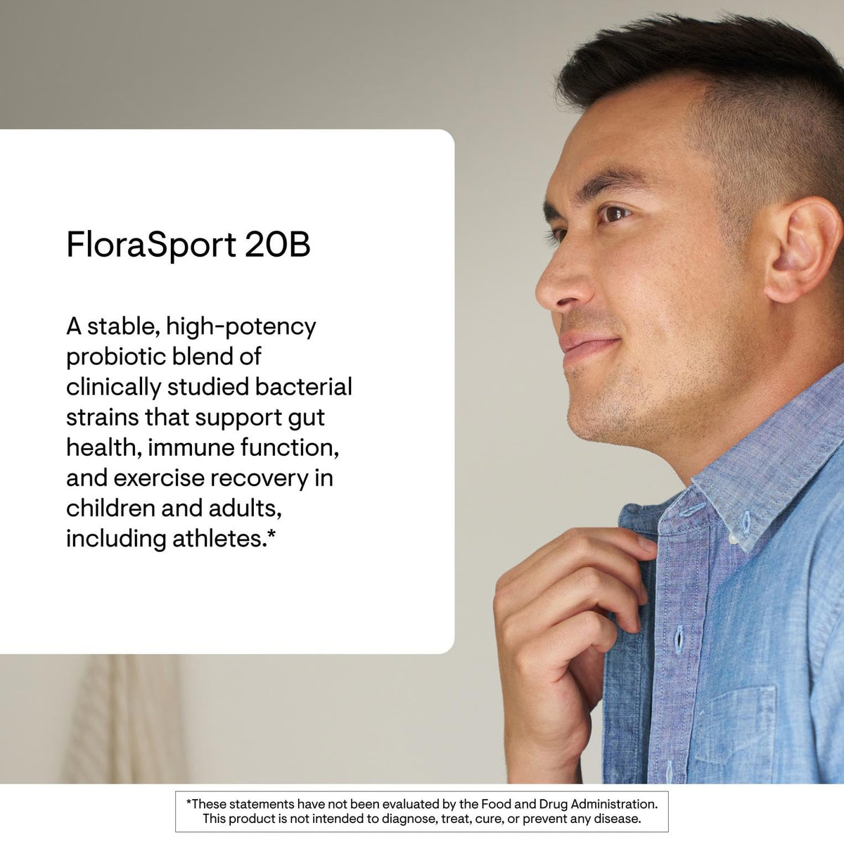 THORNE - FloraSport 20B - Shelf-Stable Probiotic Blend - Supports Gut, Immune & Digestive Health - Occasional Gas, Bloating, Diarrhea & Constipation Relief* - NSF Certified for Sport - 30 Capsules