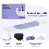 CorneaCare Rest: Self Heating Warm Compress for Dry Eyes | Heated Eye Mask for Fast Relief | Steam Mask for Stye Care | No Microwave or Washcloth Needed | Travel Ready Warm Compress | 30 Count