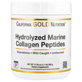 California Gold Nutrition Collagen Peptides Powder with Hyaluronic Acid, Support for Healthy Hair, Skin, Nails, Joints and Bones, Non-GMO, Gluten and Dairy Free, Unflavored, 17.64 oz (500 g)