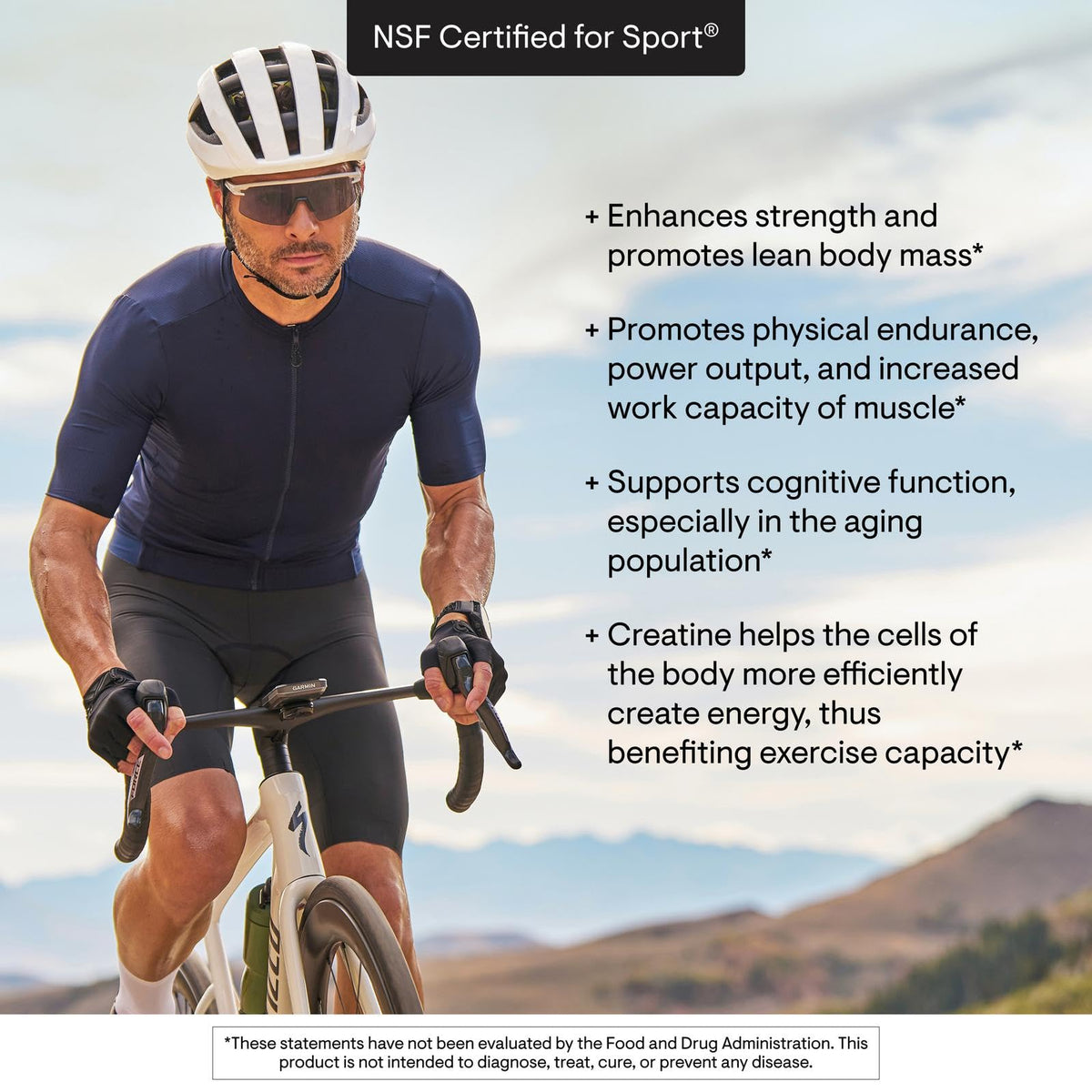 THORNE Creatine - Micronized Creatine Monohydrate Powder - Support for Muscles & Cognitive Function* - for Women & Men - Unflavored - NSF Certified for Sport - 5 g per Serving - 180 Servings